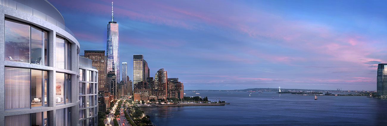 View of the floating waterfront.